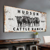 Personalized Cattle Ranch Rustic Sign II