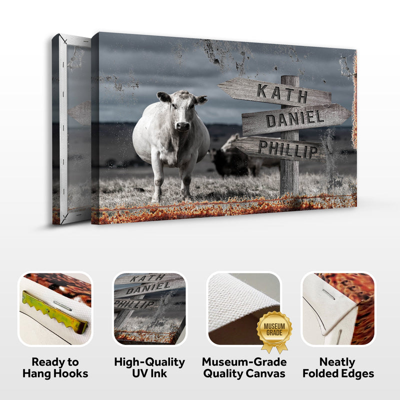Angus Cattle Name Sign