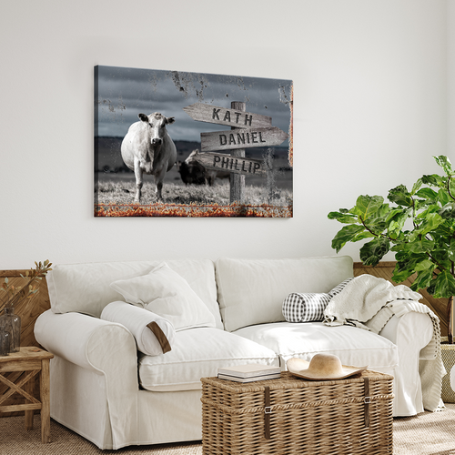 Angus Cattle Name Sign