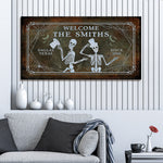 Gothic Welcome Sign