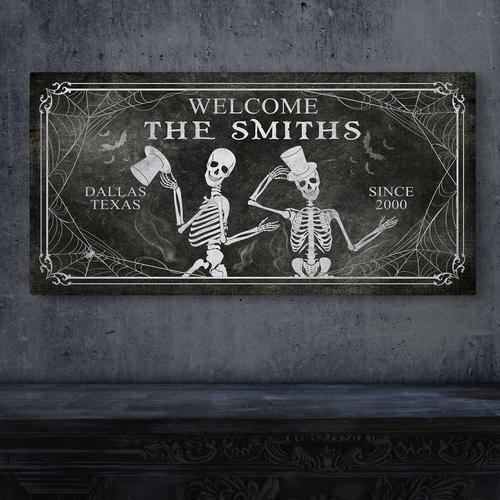 Gothic Welcome Sign