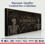 Gothic Family Sign - Personalized Gothic Decor - The Perfect Gothic Interior Design Gift