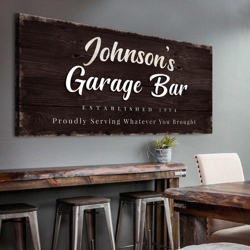 Garage Bar Sign VII