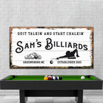 Billiards Room Sign II