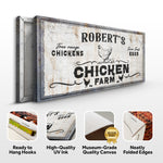 Free Range Chicken Farm Sign
