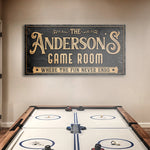 Personalized Game Room Sign III