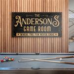 Personalized Game Room Sign III