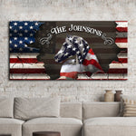 American Horse Wall Art Sign