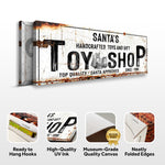 Santa's Toy Shop Sign
