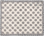 Artisan Hand Loomed Placemat - Gray Dots - 14" x 19"- Set of 4