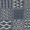 Artisan Hand Loomed Placemat - Indigo Blocks - 14" x 19"- Set of 4
