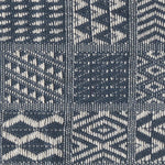 Artisan Hand Loomed Placemat - Indigo Blocks - 14" x 19"- Set of 4