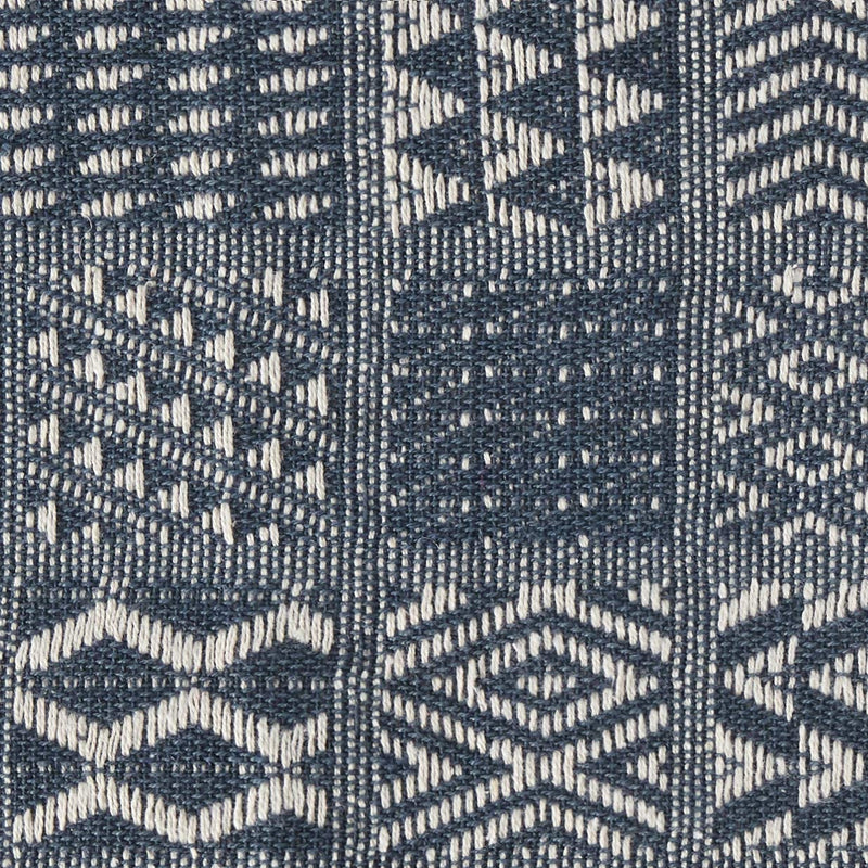 Artisan Hand Loomed Placemat - Indigo Blocks - 14" x 19"- Set of 4