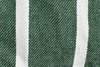 The Evergreen Ottoman in a Striped Hemp Blend