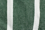 The Evergreen Ottoman in a Striped Hemp Blend