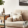 Hand Felted Wool Pillow - Cream Moose Silhouette on Gray - 20"