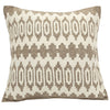 Hand Felted Wool Pillow - Scandinavian Design on Gray - 20"