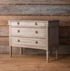 Distressed Painted Grey Street Cabinet L086