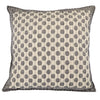 Artisan Hand Loomed Cotton Square Pillow - Dots in Gray - 24"