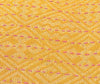 Artisan Hand Loomed Cotton Square Pillow - Yellow Diamond Design - 24"
