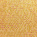 Artisan Hand Loomed Cotton Square Pillow - Yellow Diamond Design - 24"