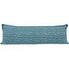 Artisan Hand Loomed Cotton Lumbar Pillow - Blue Ocean - 16"x48"