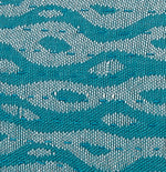 Artisan Hand Loomed Cotton Square Pillow - Blue Ocean Design - 24"