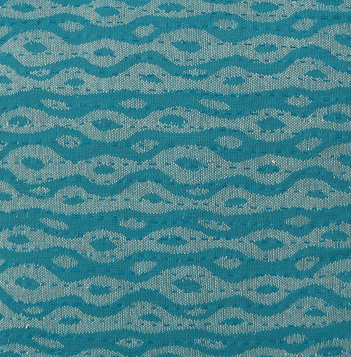 Artisan Hand Loomed Cotton Lumbar Pillow - Blue Ocean - 16"x48"