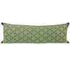 Artisan Hand Loomed Cotton Lumbar Pillow - Green Ginkgo - 16"x48"