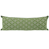 Artisan Hand Loomed Cotton Lumbar Pillow - Green Ginkgo - 16"x48"