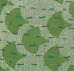 Artisan Hand Loomed Cotton Lumbar Pillow - Green Ginkgo - 16"x48"