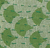 Artisan Hand Loomed Cotton Square Pillow - Green Ginkgo Design - 24"