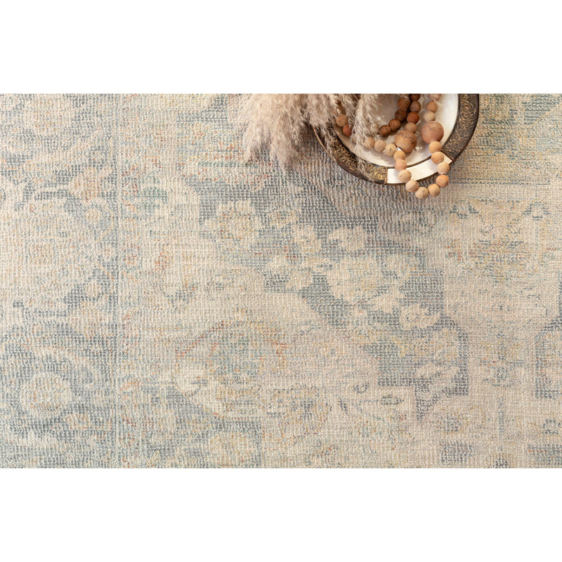 Priya Bone / Bluestone Rug