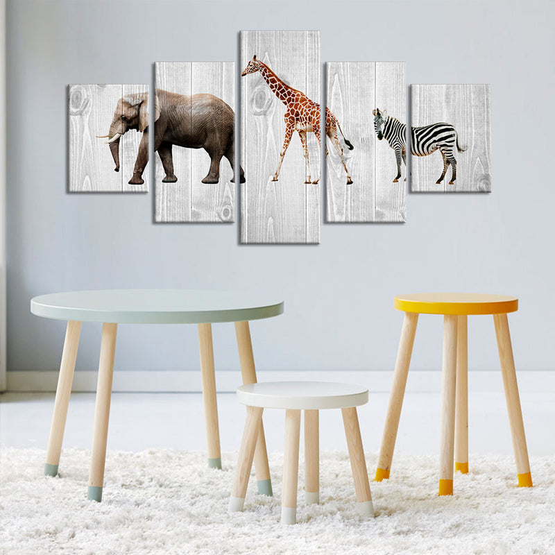 Wooden Safari Wall Art