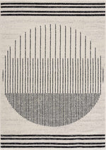 Angus Black&White Geometric Area Rug