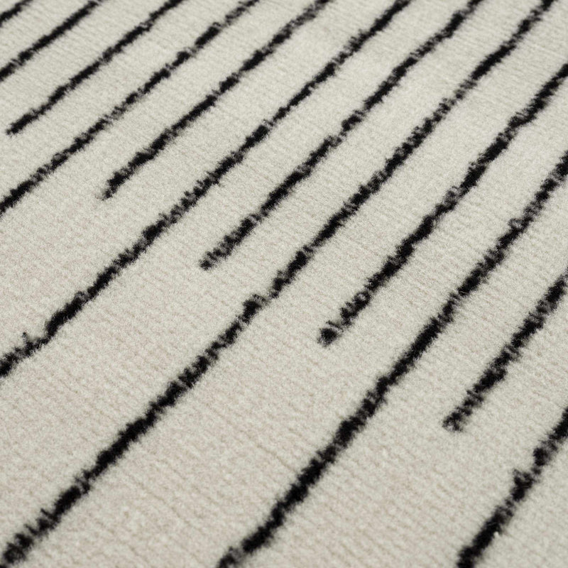 Angus Black&White Geometric Area Rug