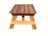 Super Deck Redwood Picnic Table