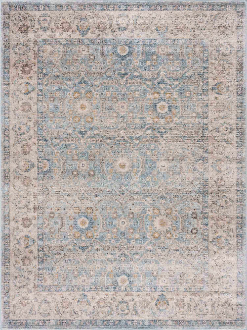 Anana Silver Blue & Beige Area Rug