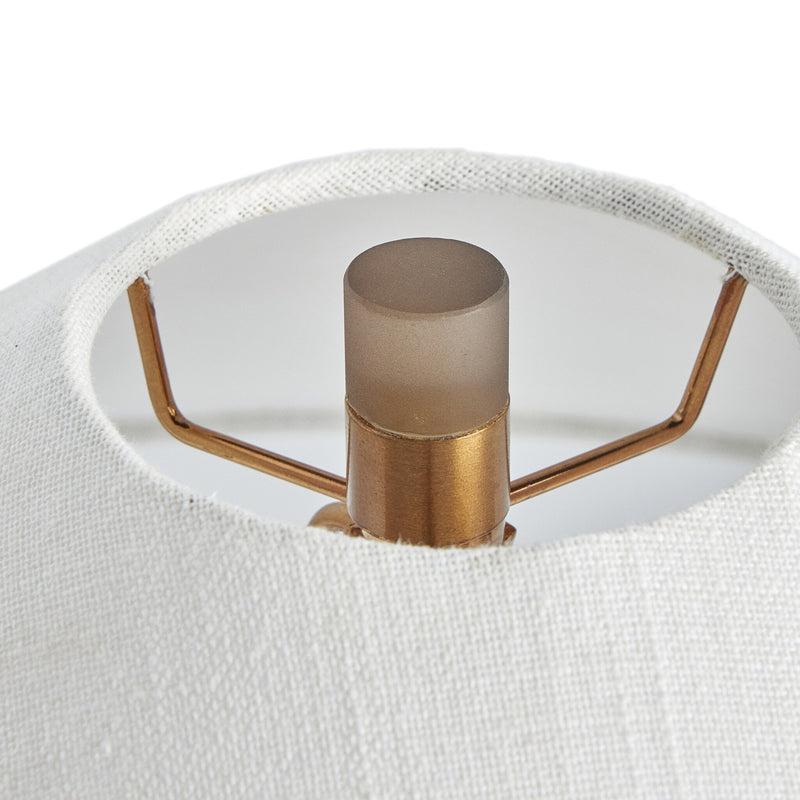 Patton Smoked Blown Glass Table Lamp | ready to ship!