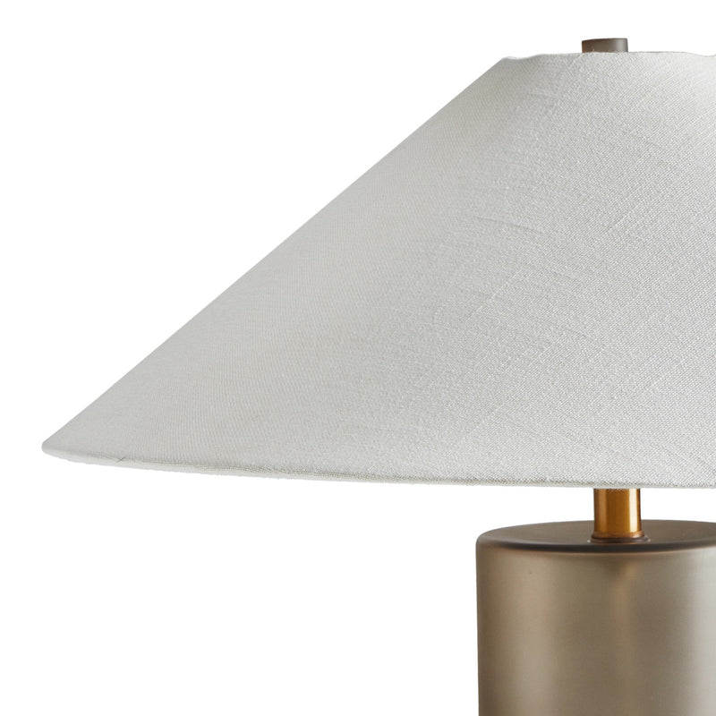 Patton Smoked Blown Glass Table Lamp | ready to ship!