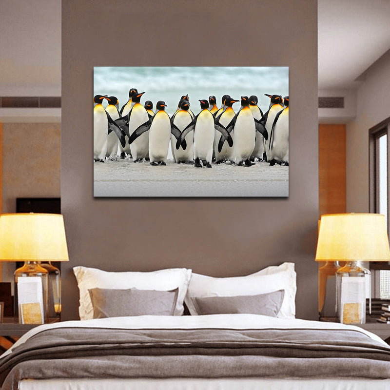 Waddle Of Penguins Wall Art