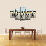 Waddle Of Penguins Wall Art