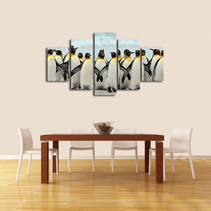 Waddle Of Penguins Wall Art