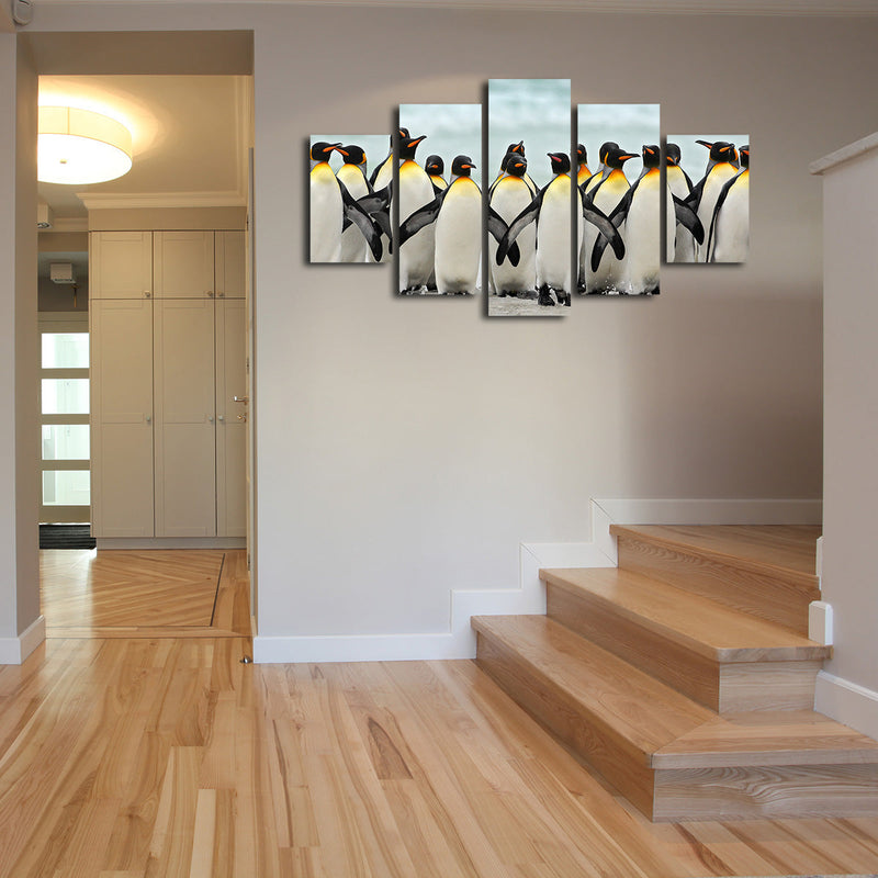 Waddle Of Penguins Wall Art