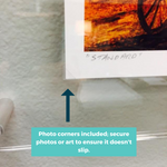 36x36" Floating Clear Acrylic Scarf Frame (Frame Size 40x40")
