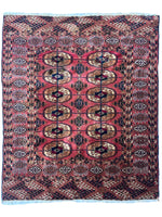 Vintage Tribal Turkoman Tekke Rug 3’4” x 4’