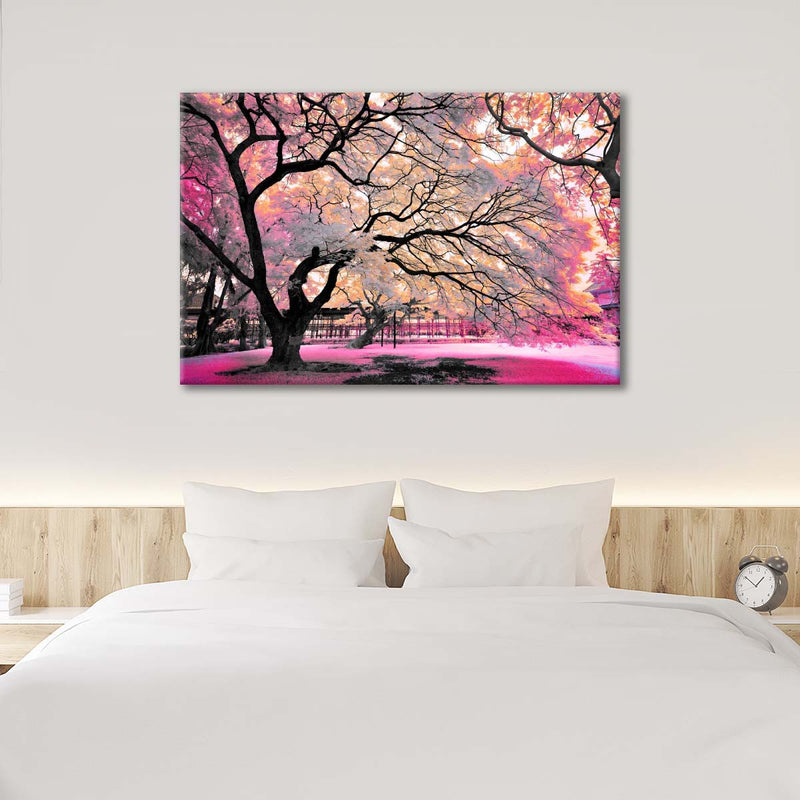 Pink Bloom Claw Trees Wall Art