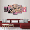 Pink Bloom Claw Trees Wall Art