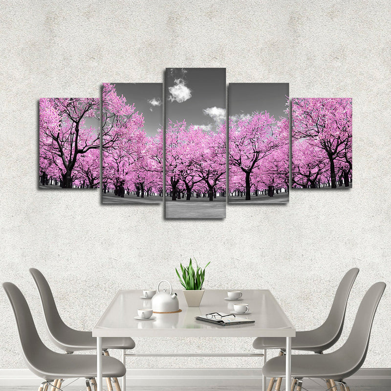 Pop Pink Forest Wall Art