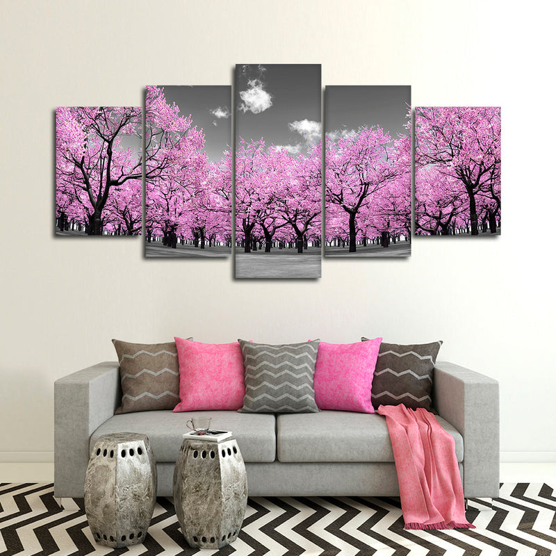 Pop Pink Forest Wall Art